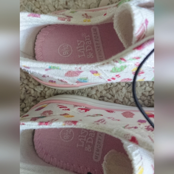 lily and Dan Colorful Ice Cream Cone Slip-On Canvas Sneakers size 8/9 - Picture 7 of 9